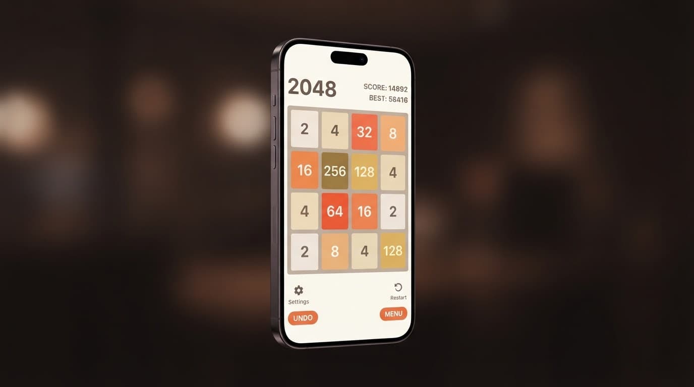 2048 Mobile Game Interface